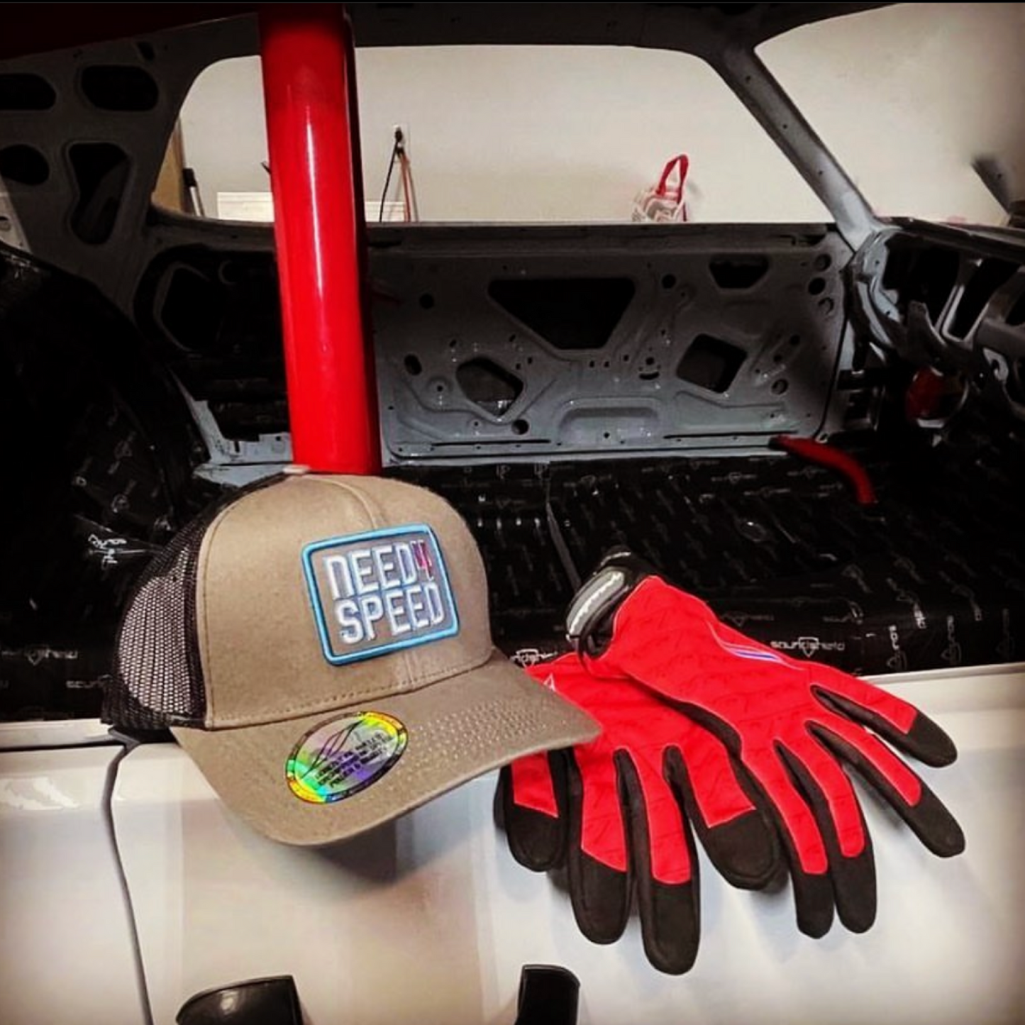 Need 4 Speed Snapback Trucker Hat (Grey)