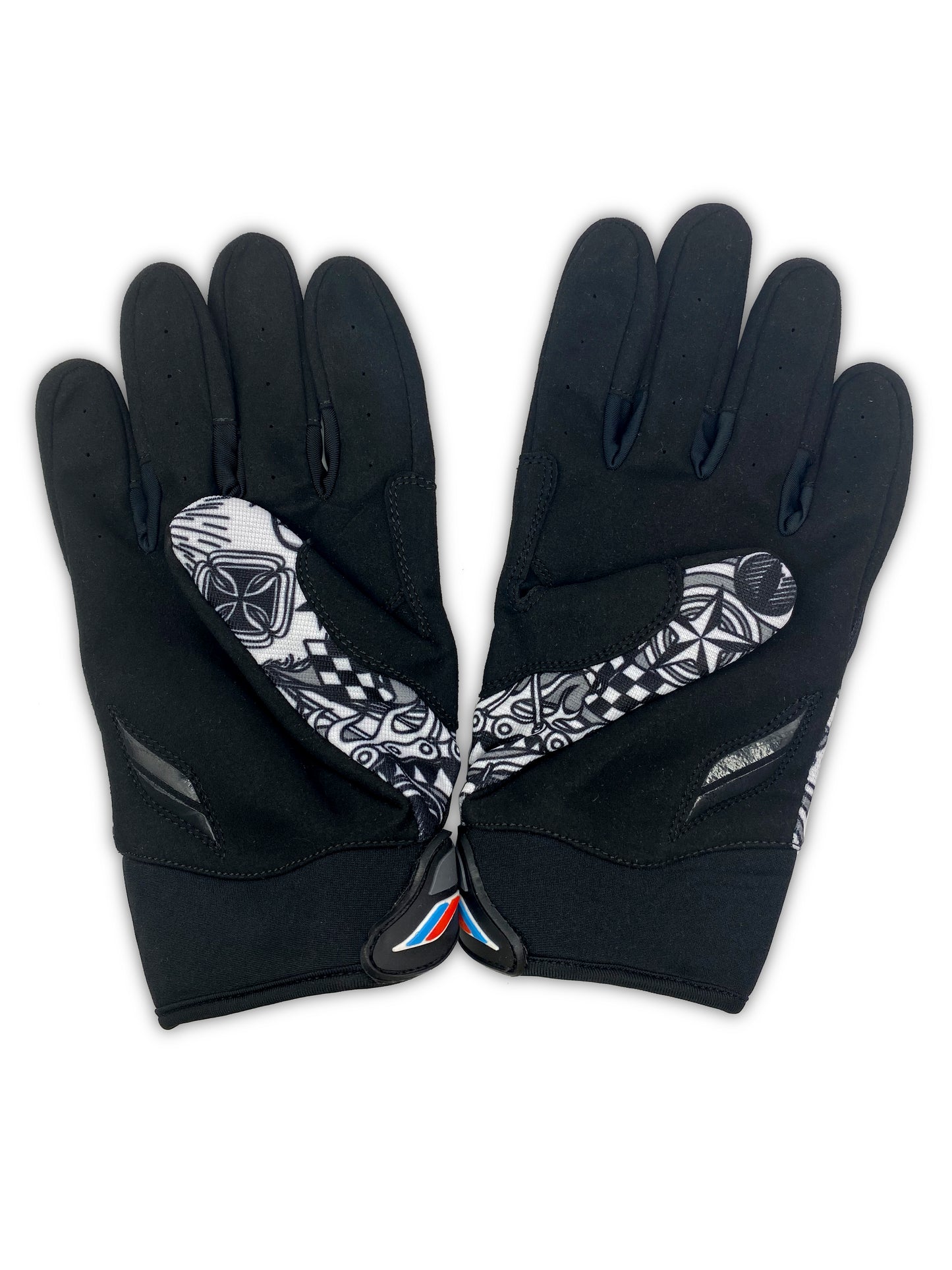 "Chains and Things" Mechanic Gloves (Black/White)