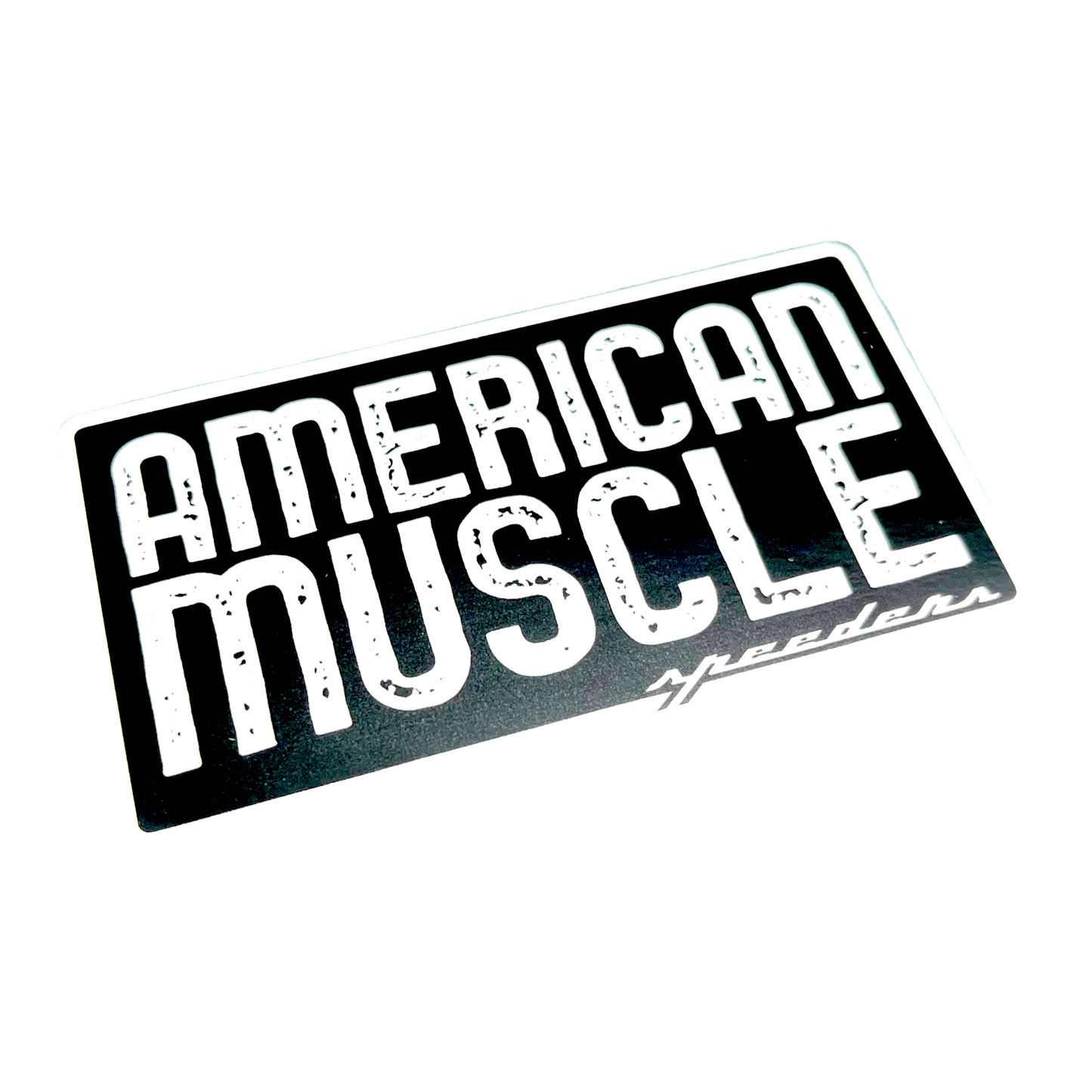 "American Muscle" Sticker (Black and White)