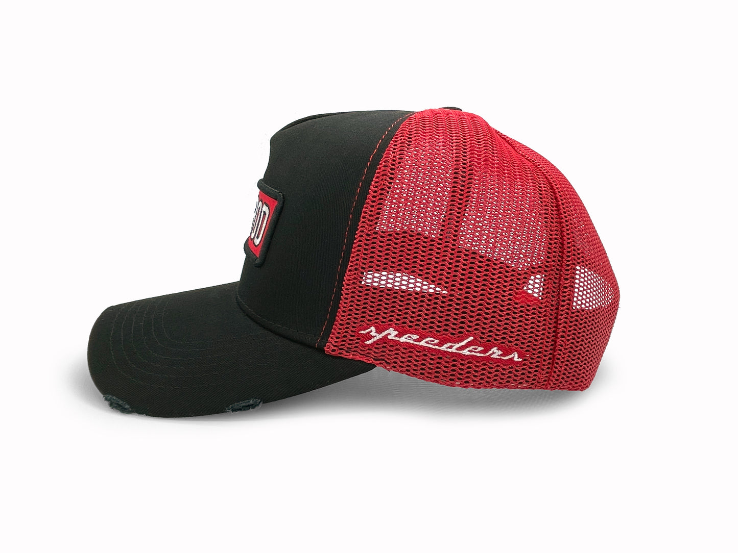 "Rat Rod" Trucker Hat (Black-Distressed)