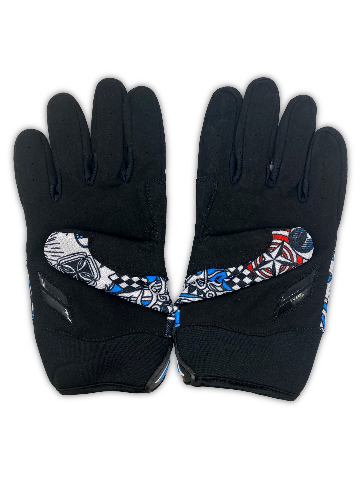 "Chains and Things" Mechanic Gloves (Red/Blue)