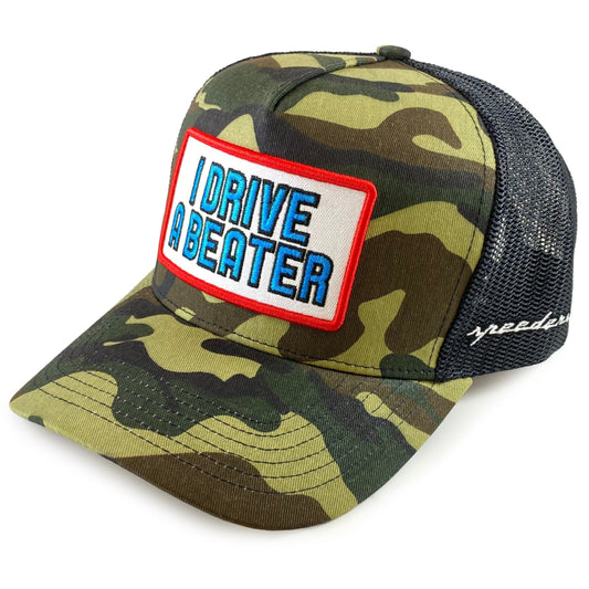 "I Drive a Beater" Trucker Hat (Camo)