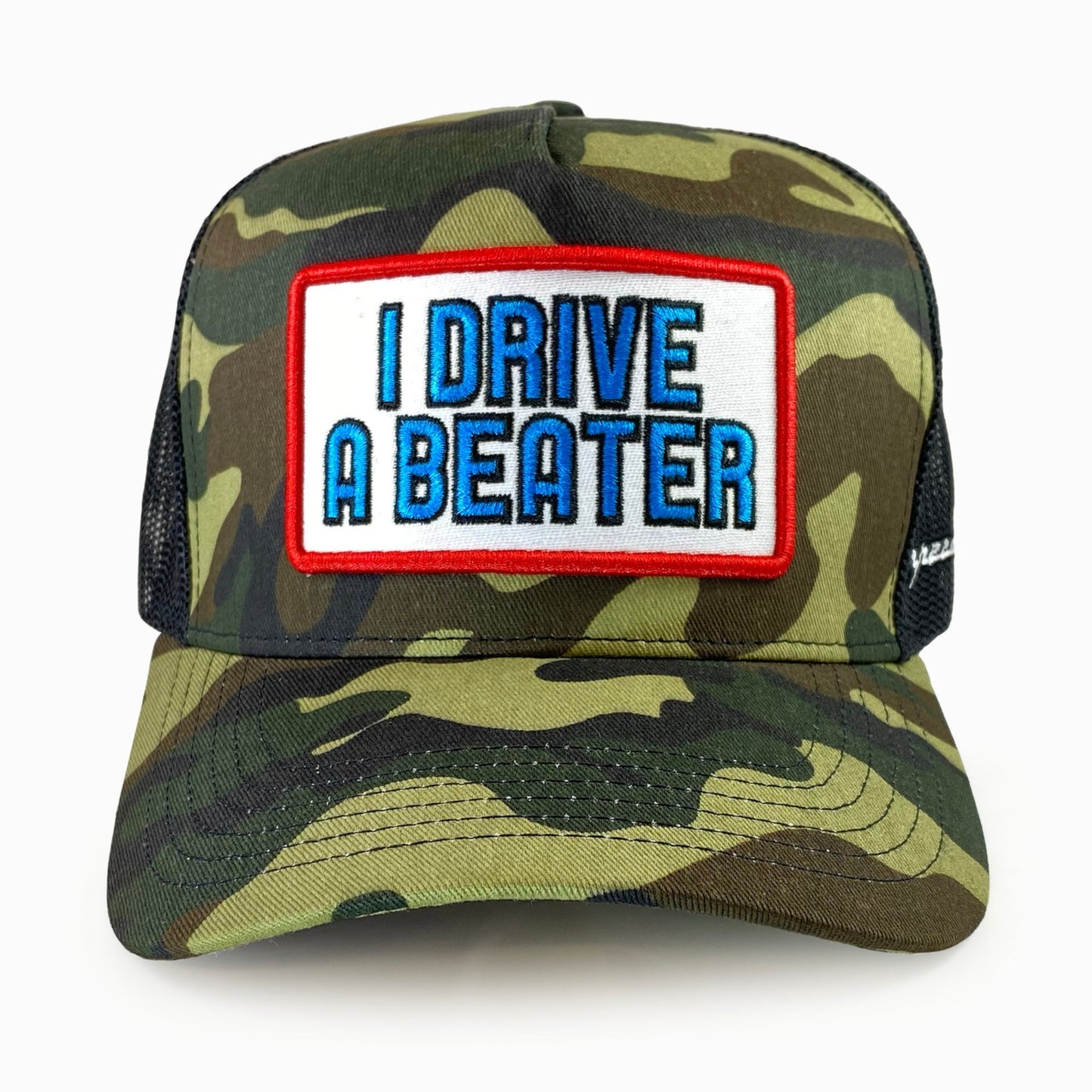 "I Drive a Beater" Trucker Hat (Camo)