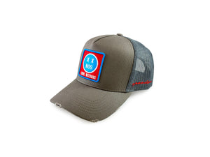 "Love Nitrous" Snapback Trucker Hat (Distressed)