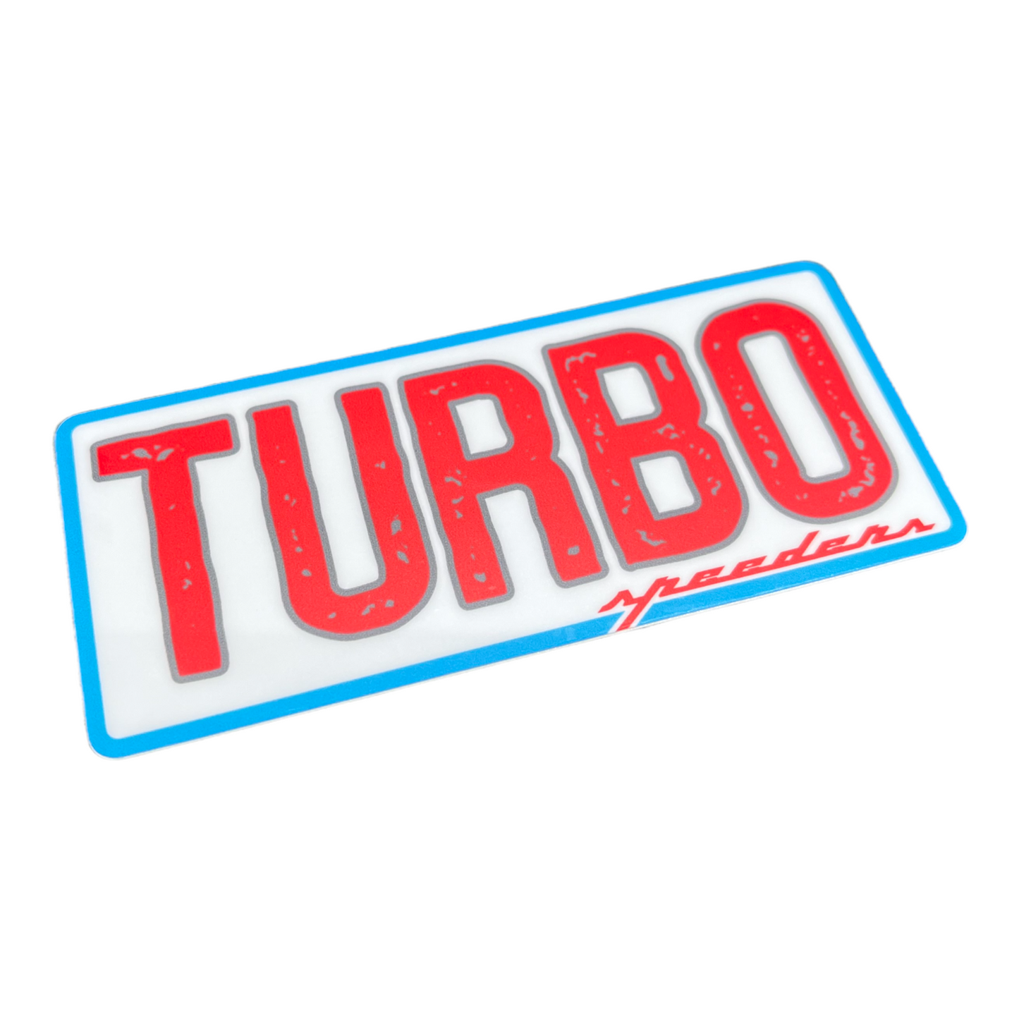 "Turbo" Automotive Sticker (Red, White, and Blue)