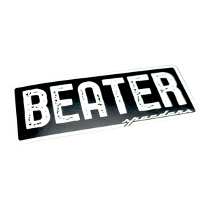 "Beater" Automotive Sticker (Black and White)
