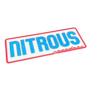 "Nitrous" Automotive Sticker (Red, White, and Blue)
