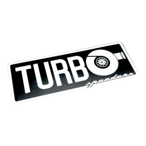 "Turbo" Automotive Sticker (Black and White)