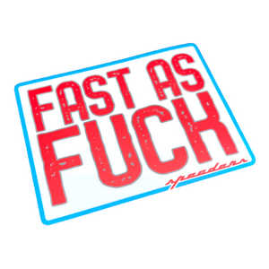"Fast as Fuck" Automotive Sticker (Red, White, and Blue)