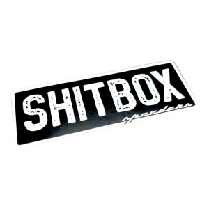 "Shitbox" Automotive Sticker (Black and White)