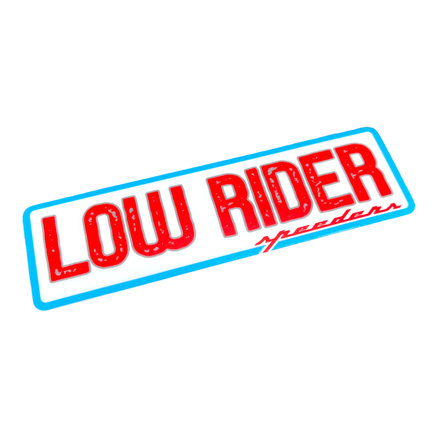 "Low Rider" Automotive Sticker (Red, White, and Blue)