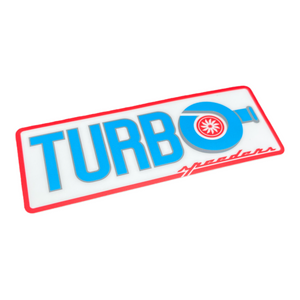 "Turbo" Automotive Sticker  (Red, White, and Blue)