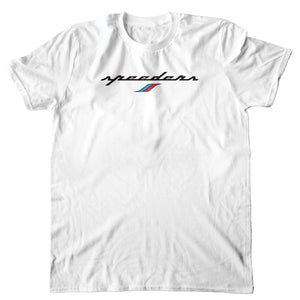 "Speeders" Automotive Logo T-Shirt (White)